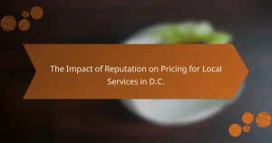 The Impact of Reputation on Pricing for Local Services in D.C.